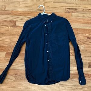 Men's Navy Blue Oxford Shirt